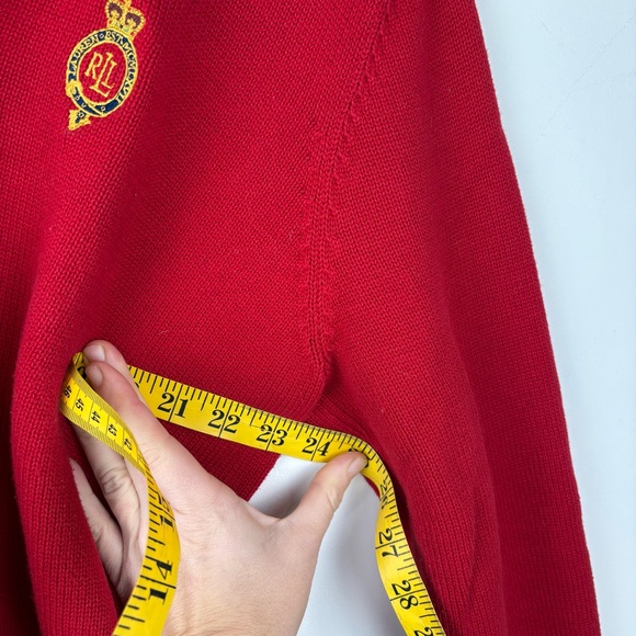 Ralph Lauren Red V-Neck Sweater - Picture 8 of 11